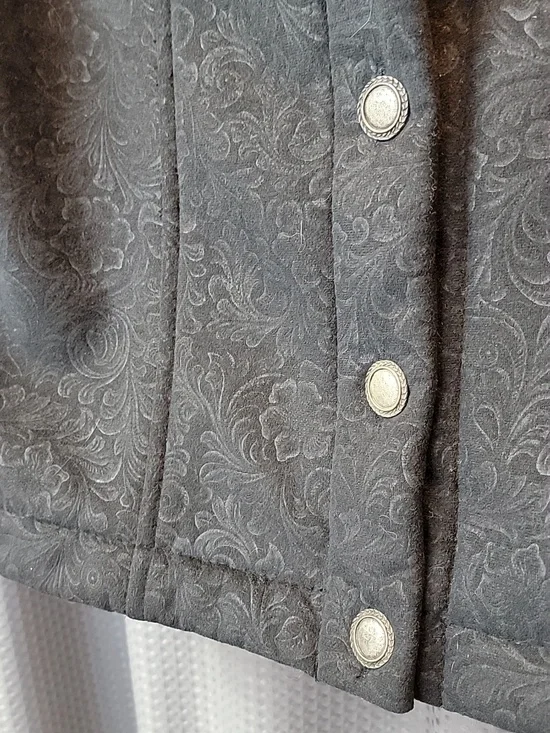 Vintage Country Clothing Co. Cheyenne Collection Paisley Sherpa Vest Size L - Picture 2 of 5